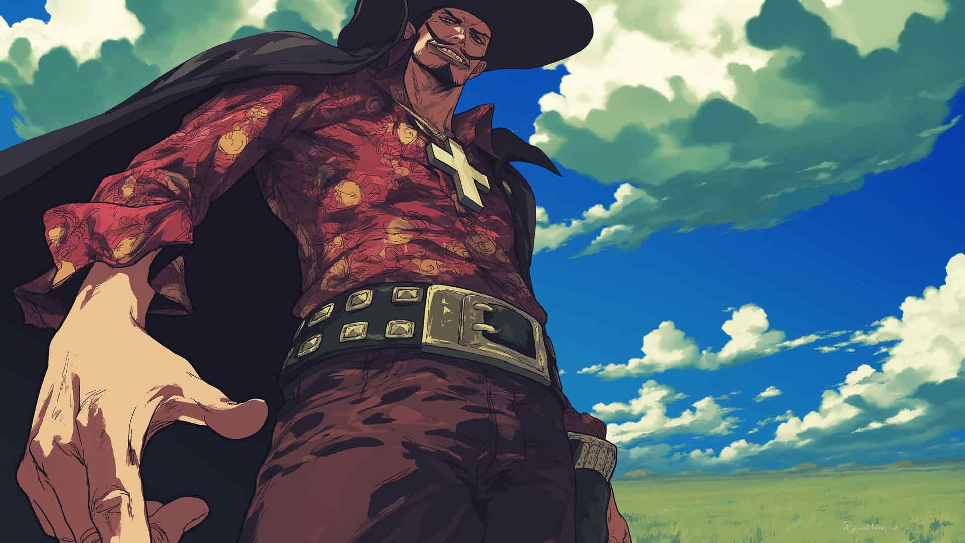 海贼王 德拉库尔·米霍克 田野之王 桌面壁纸