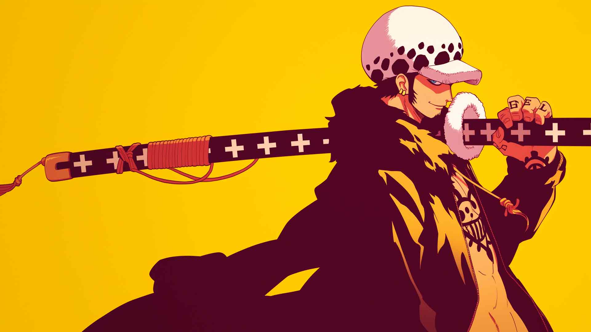 海贼王 法则之剑 黄色 桌面壁纸