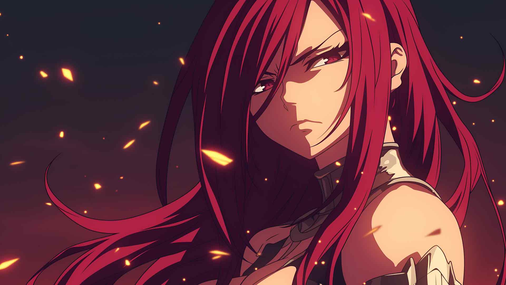 妖精的尾巴 艾尔莎·史卡雷特动漫桌面壁纸