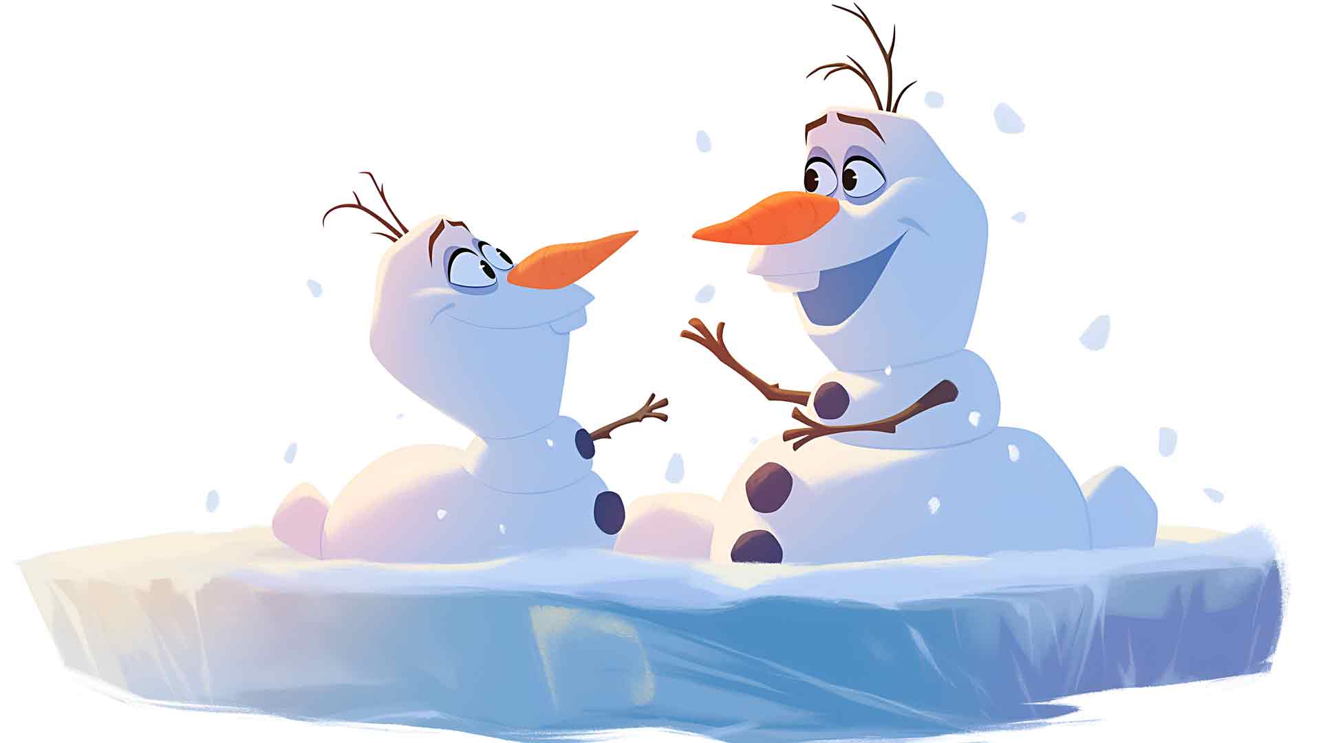 冰雪奇缘可爱的迪士尼雪人艺术壁纸