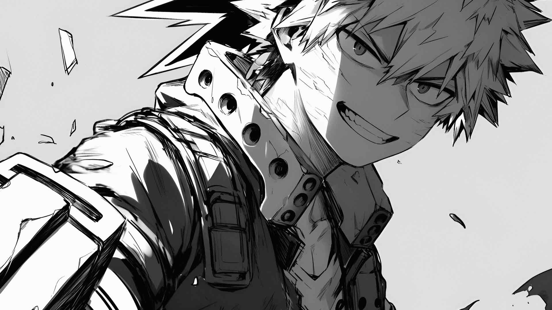我的英雄学院漫画风格 KATSUKI BAKUGO 壁纸