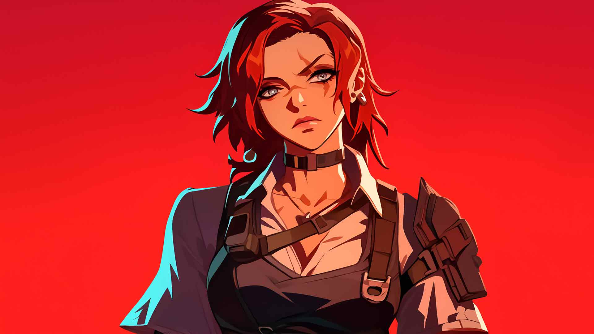 无主之地 红色背景桌面壁纸