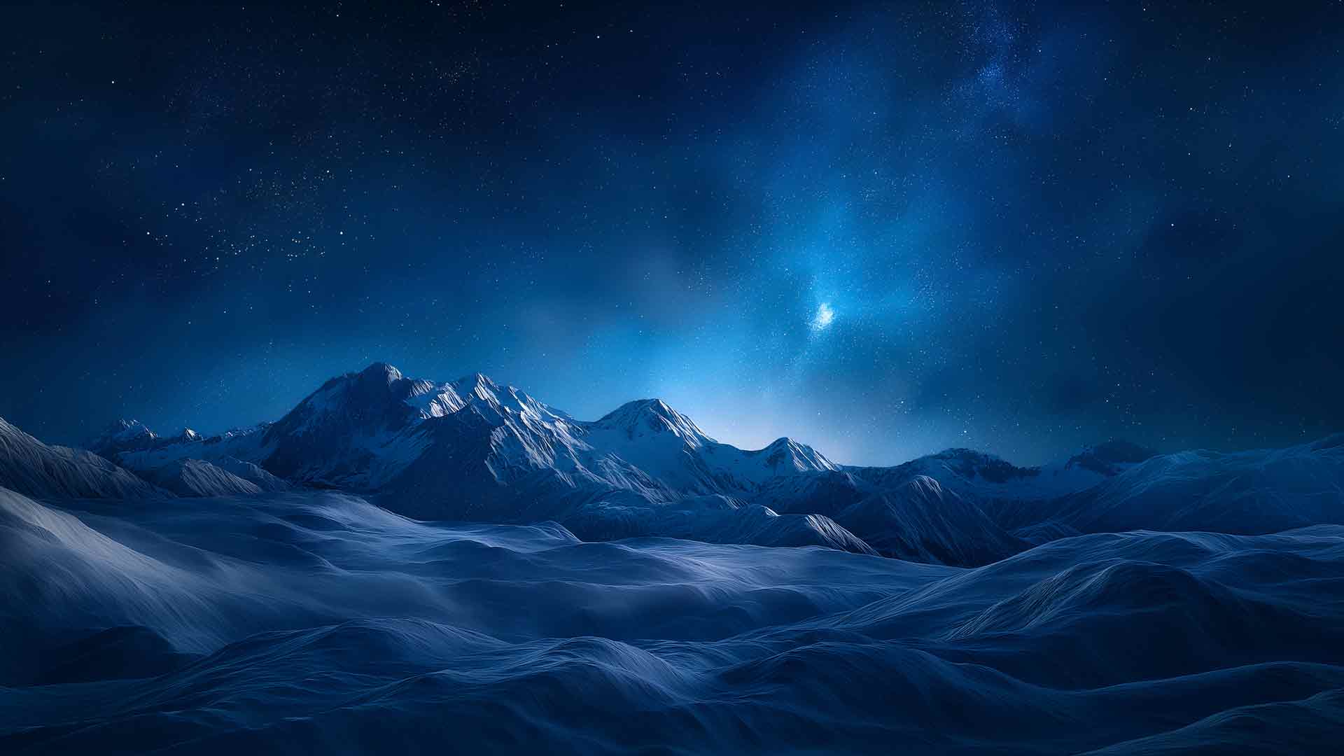 夜空山脉 MACOS 桌面壁纸