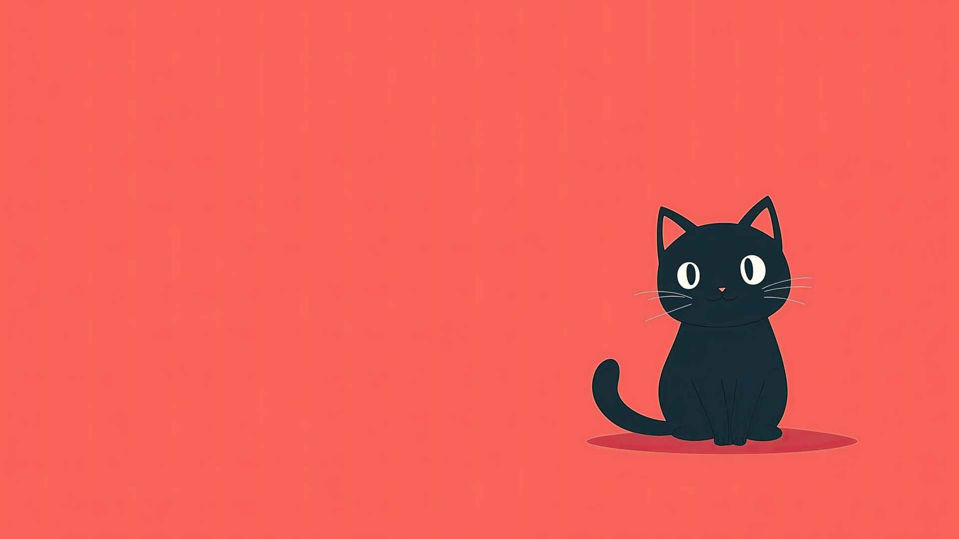 小猫 可爱的 可爱的 纯色背景 极简主义者 迷人 好玩的 甜的 迷人的