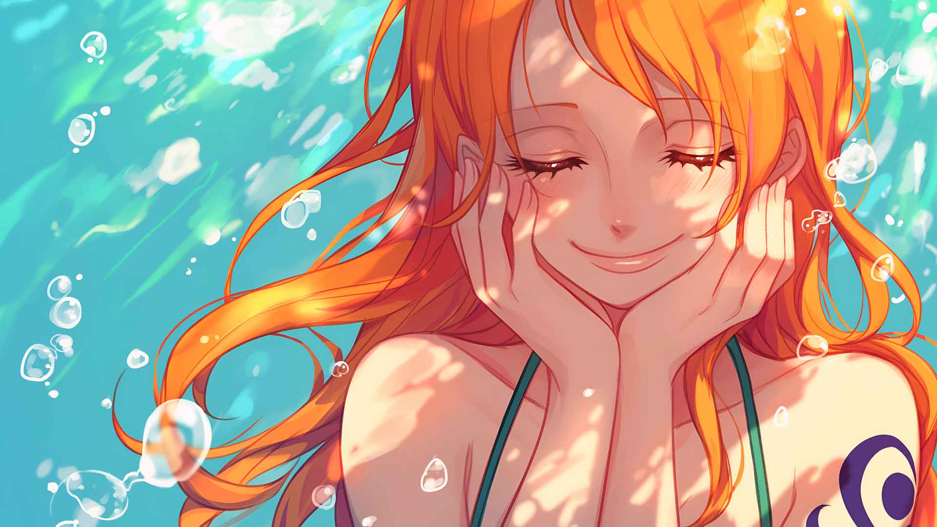 娜美 (NAMI) 海贼王 微笑 桌面壁纸