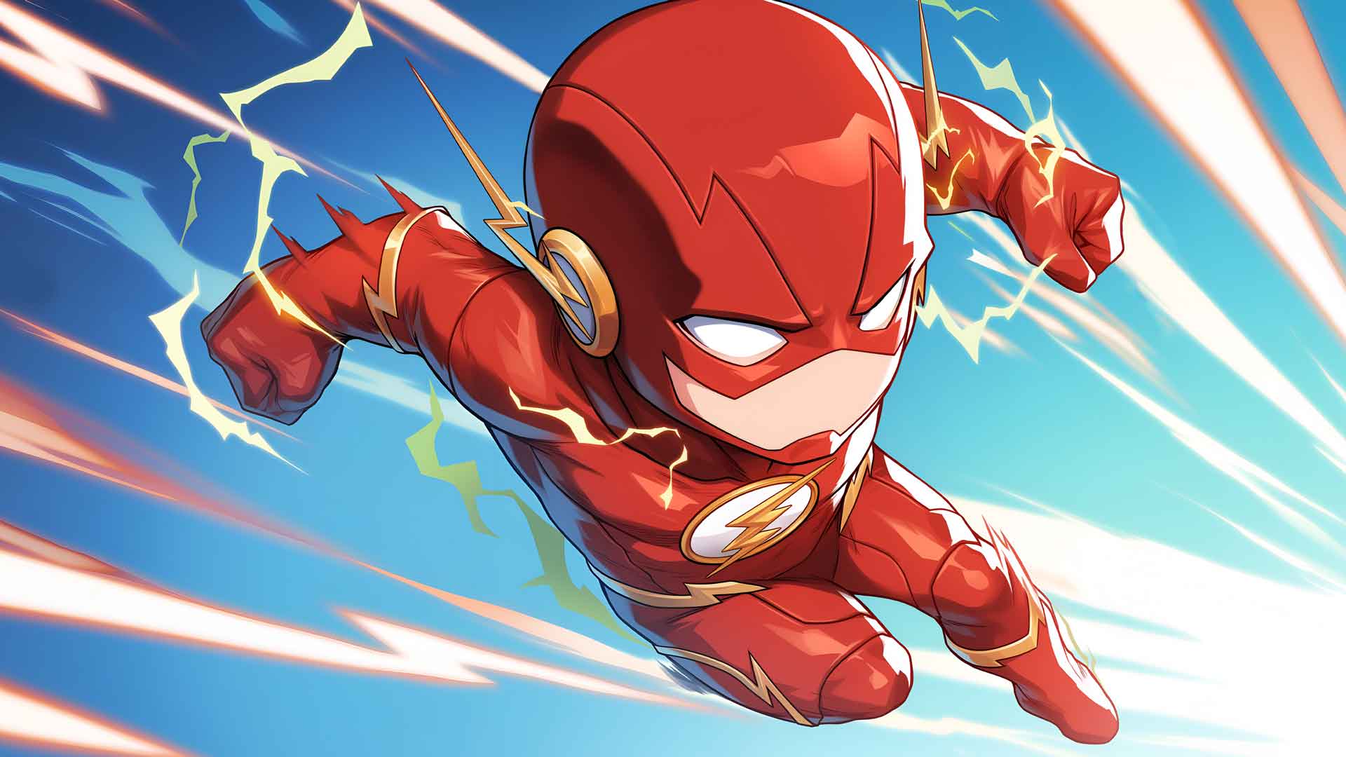 小闪电侠超级英雄桌面壁纸