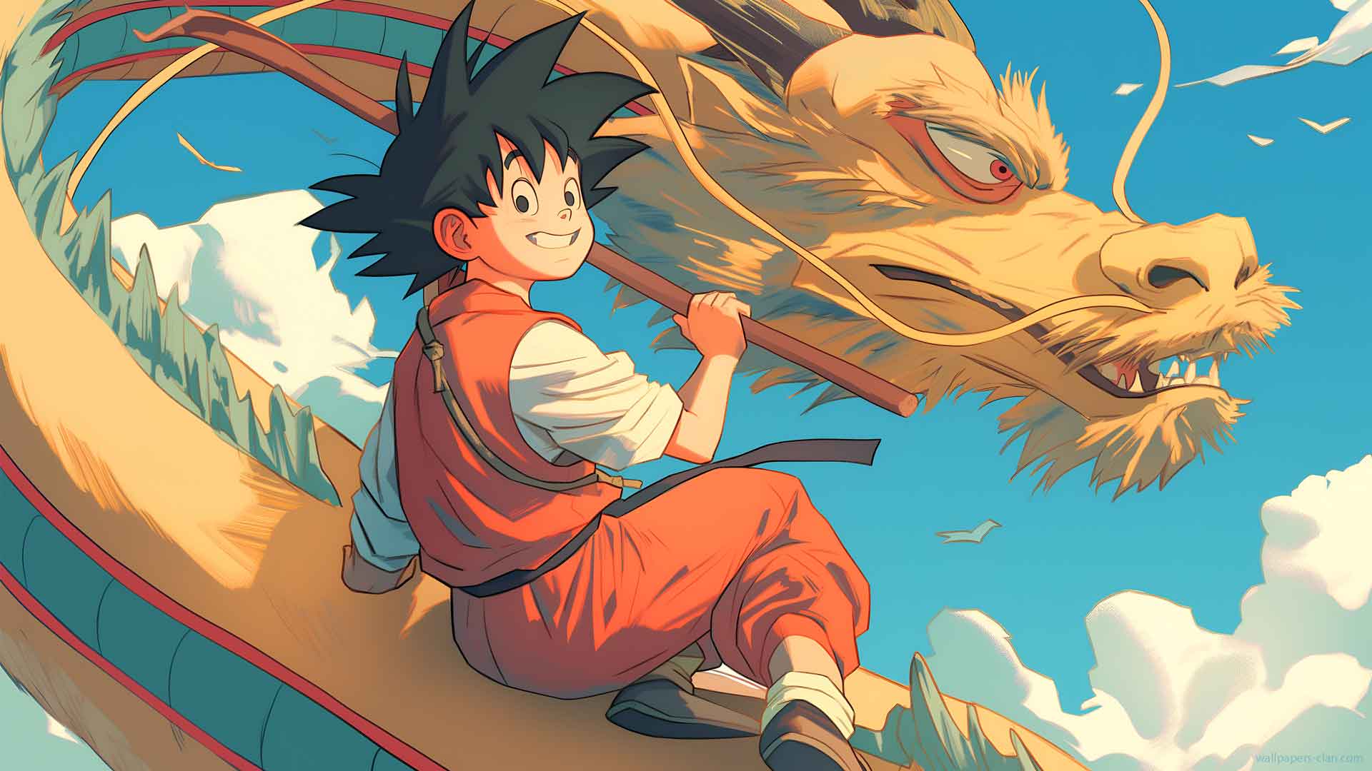 悟空骑龙精神冒险4K桌面壁纸