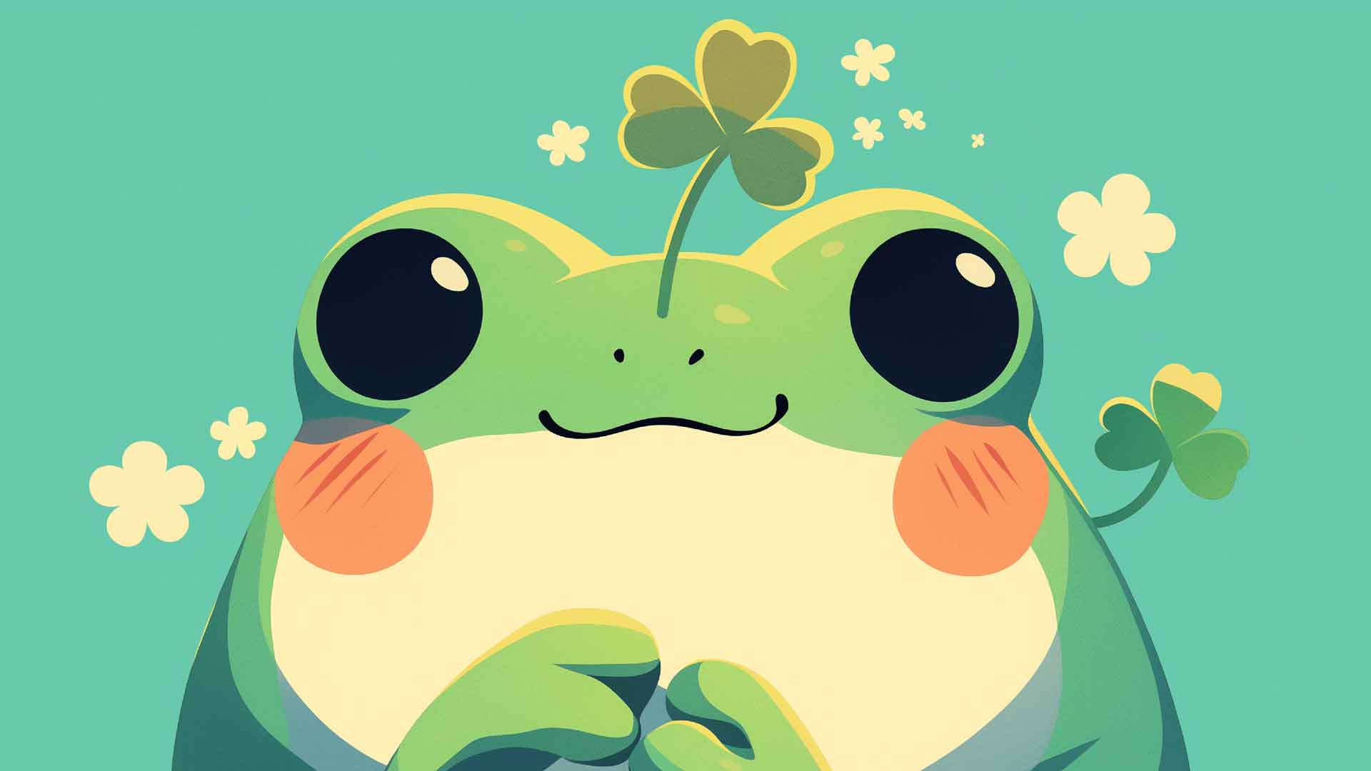 快乐青蛙桌面壁纸
