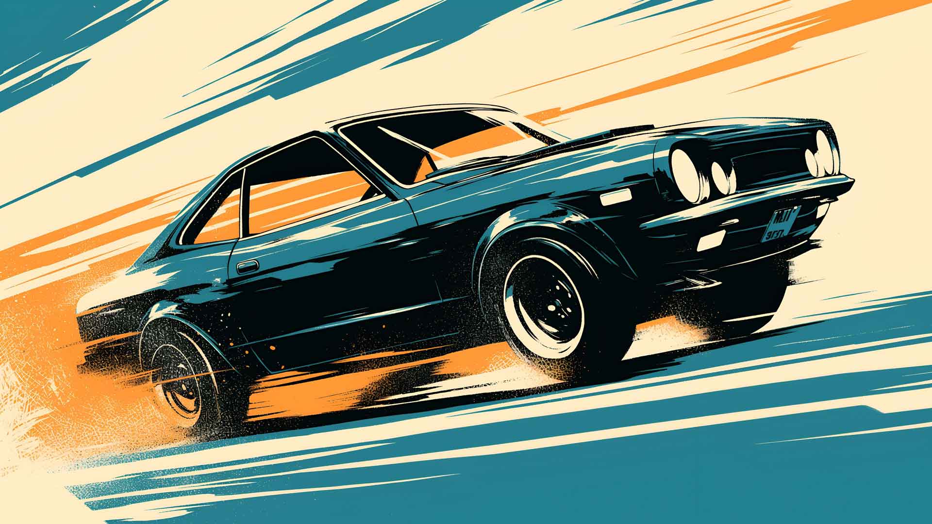 斯巴鲁漂移街头赛车桌面壁纸