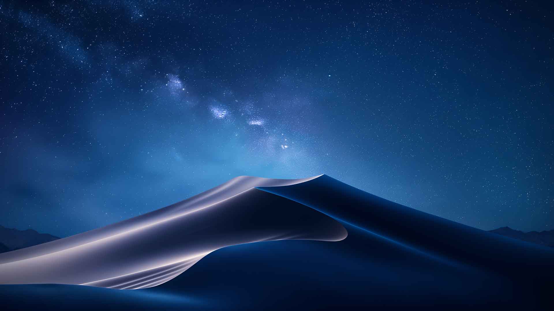 沙丘夜空 MACOS 桌面壁纸