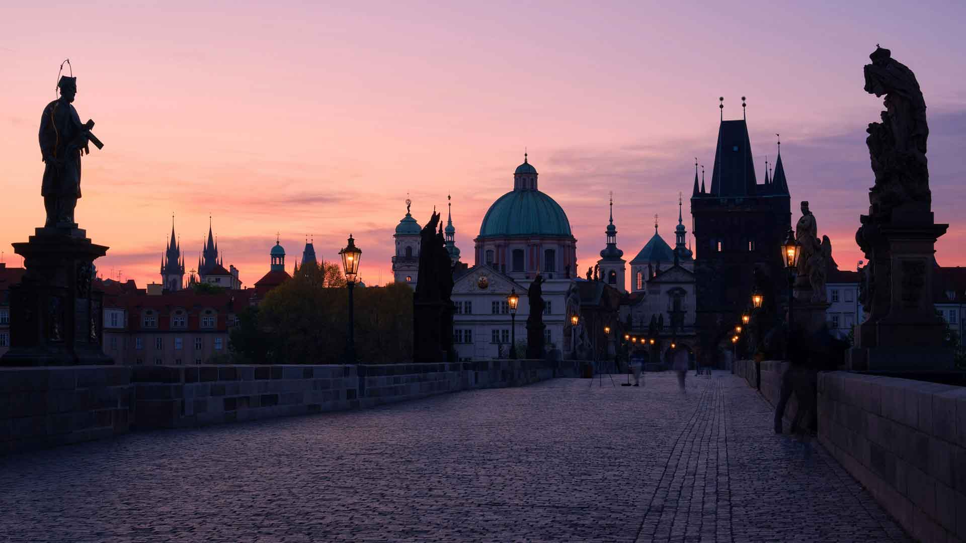 布拉格 捷克 查理大桥 黎明街 建筑