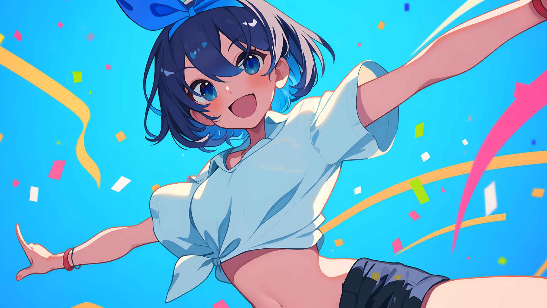 开朗的更科瑠华租借女友桌面壁纸