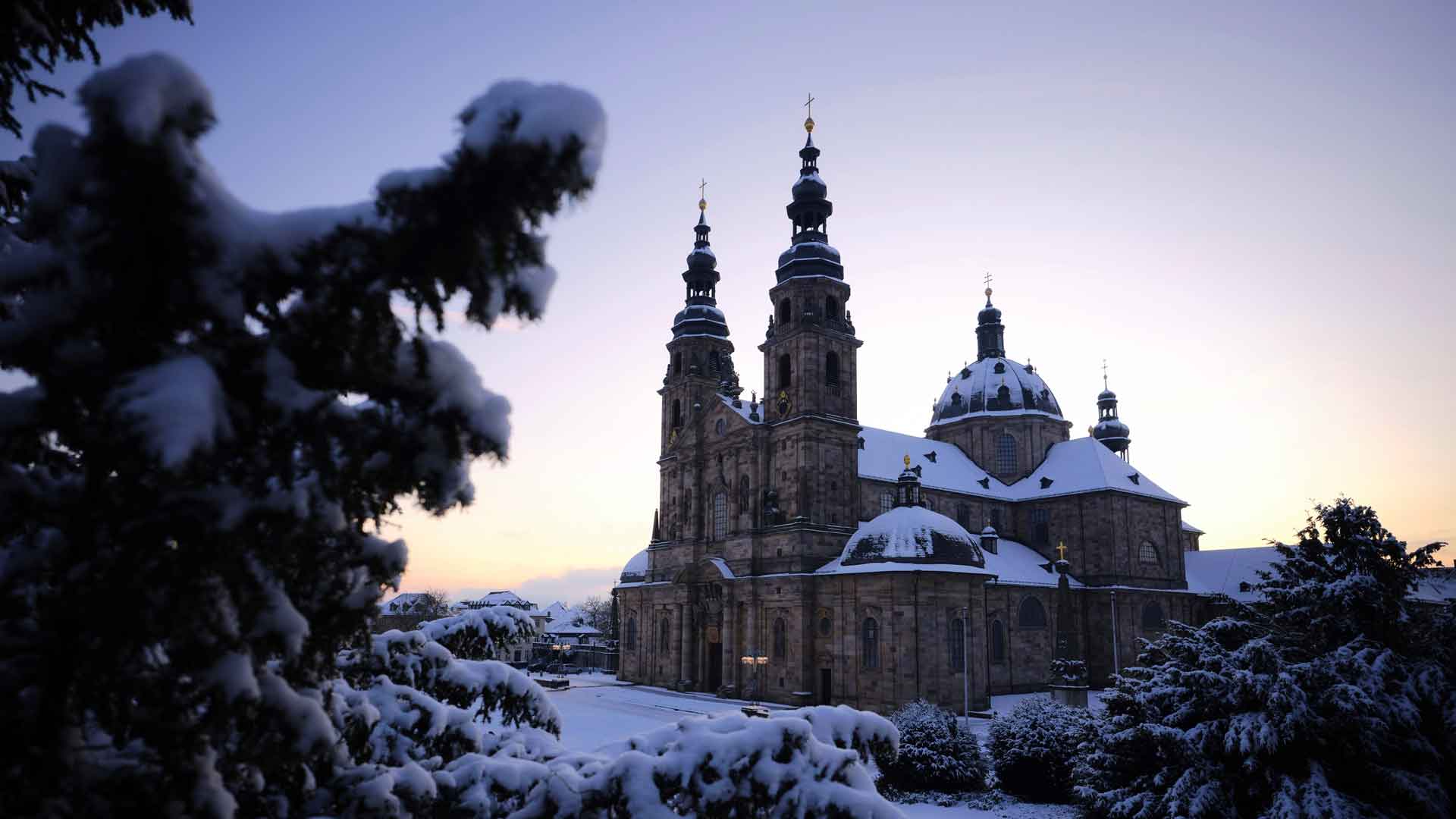 丛林，雪山，城堡，富尔达，德国，5K