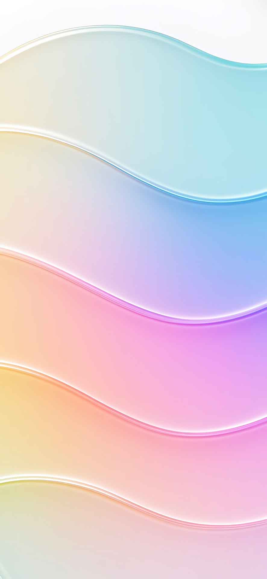 抽象玻璃波浪 iPhone 壁纸