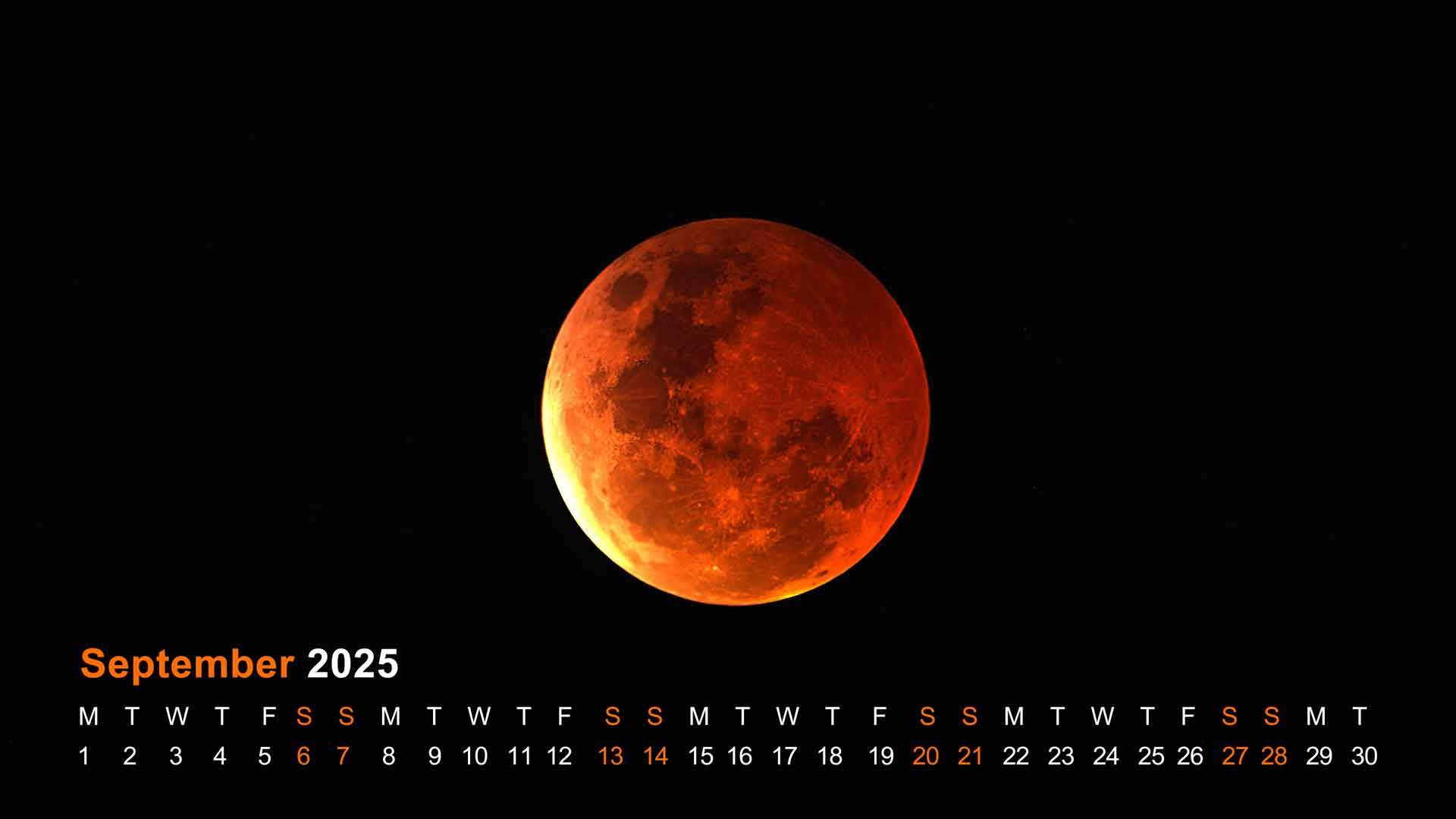 太空月夜宇宙日食 2025 年 9 月