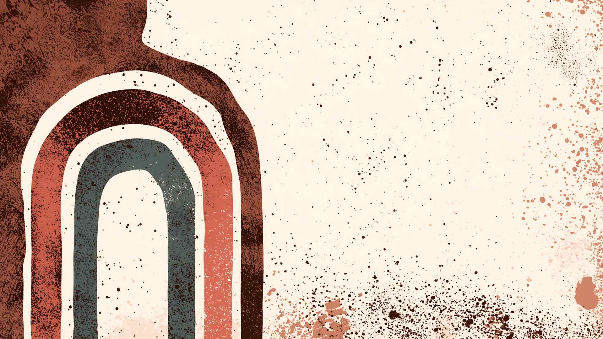波西米亚抽象拱门纹理桌面壁纸