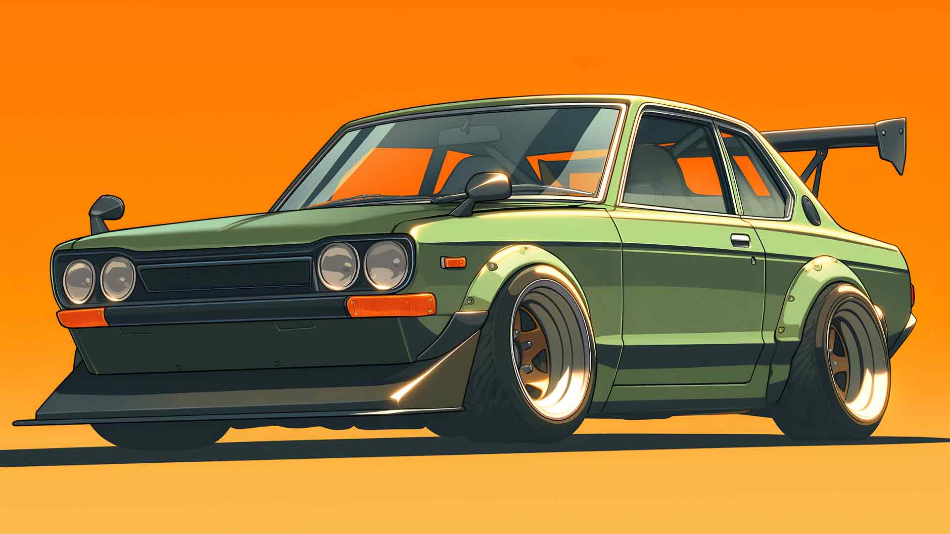 汽车车库风格桌面壁纸