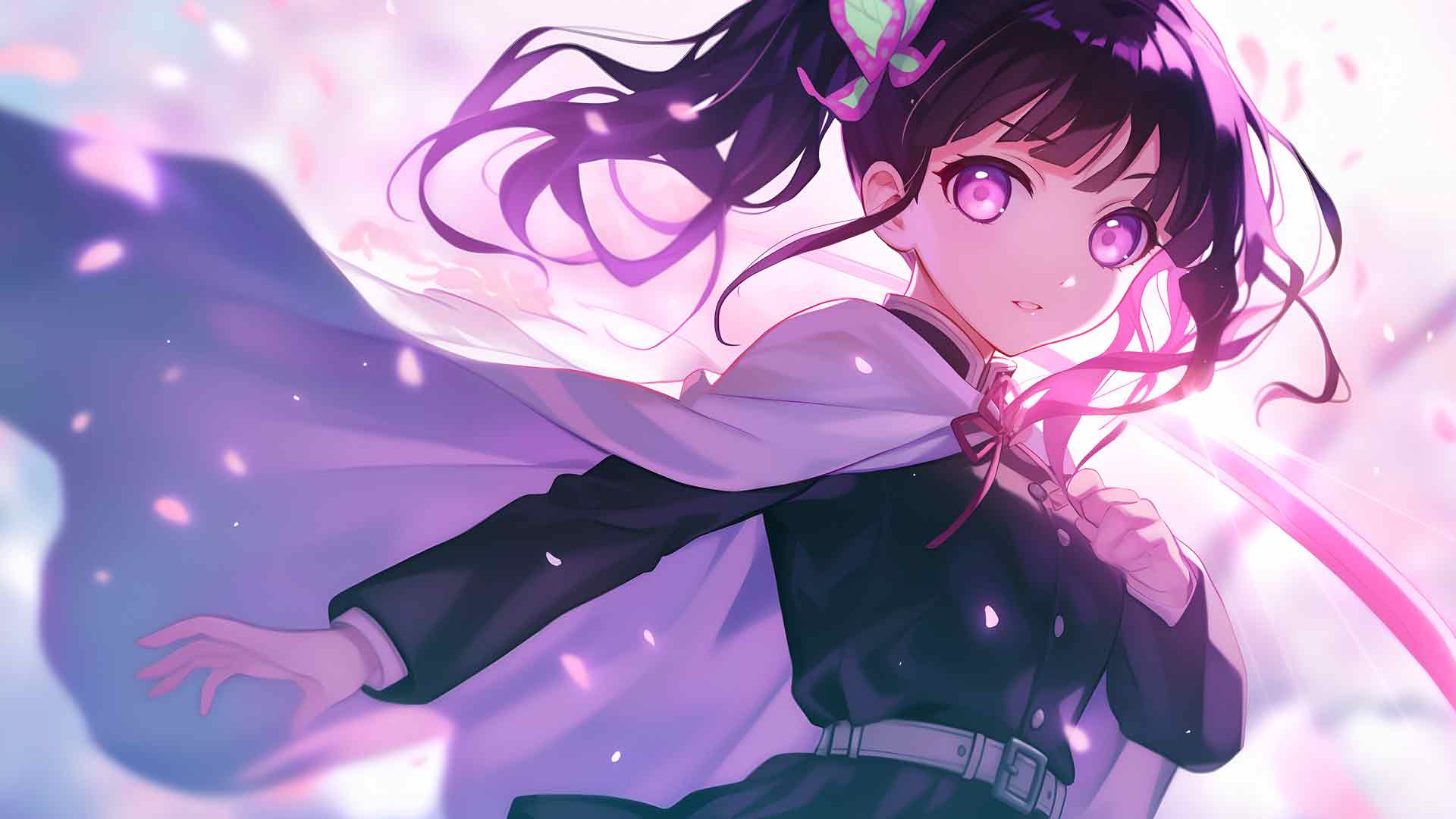 Kanao Tsuyuri 蝴蝶桌面壁纸