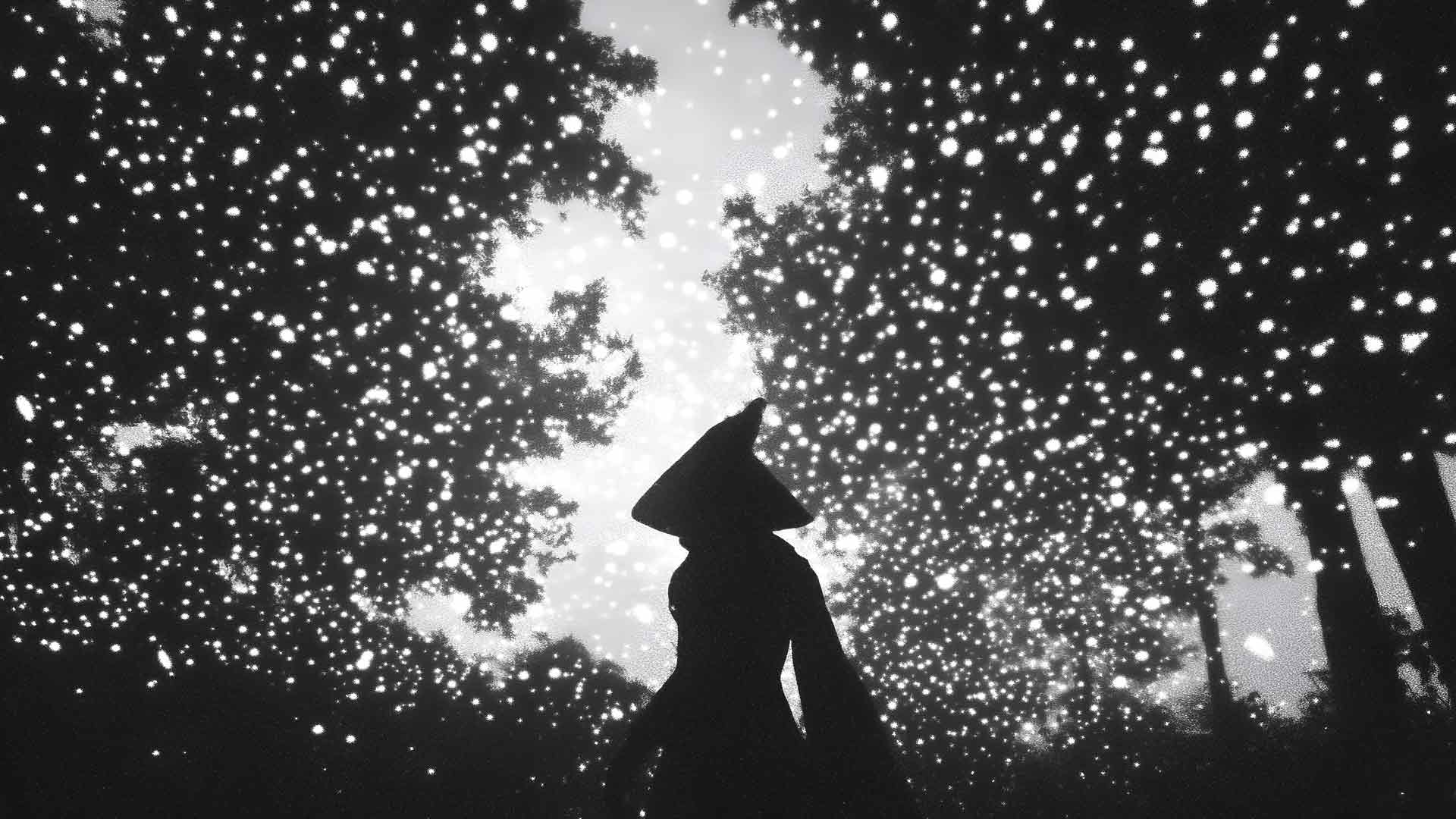 魔戒甘道夫剪魔法灯光下的桌面壁纸