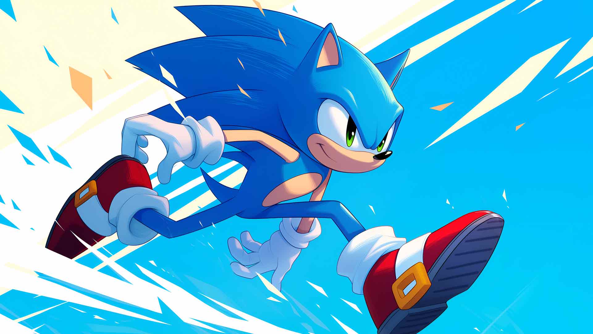 索尼克超速奔跑桌面壁纸