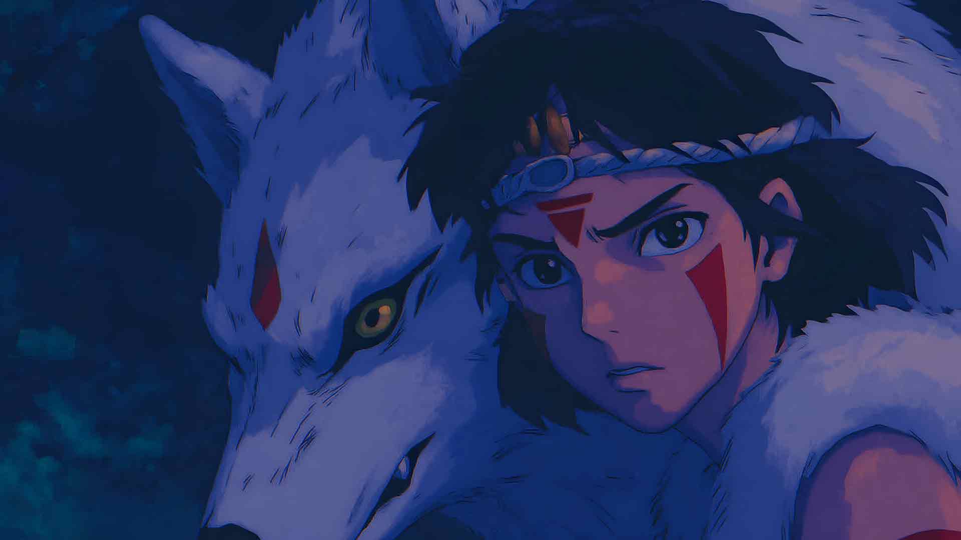 吉卜力工作室《幽灵公主》的精美美学桌面壁纸