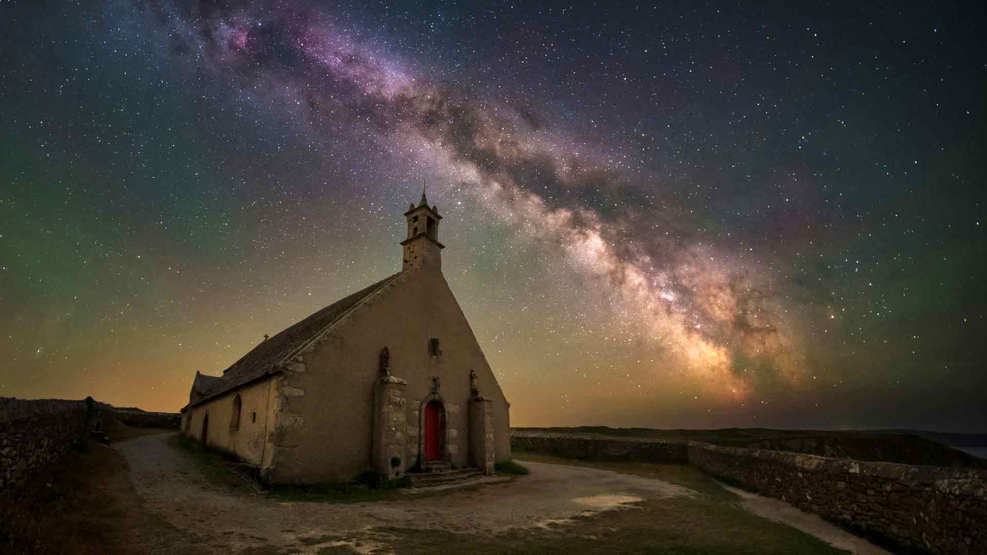 星空银河夜晚克莱顿法国天主教徒