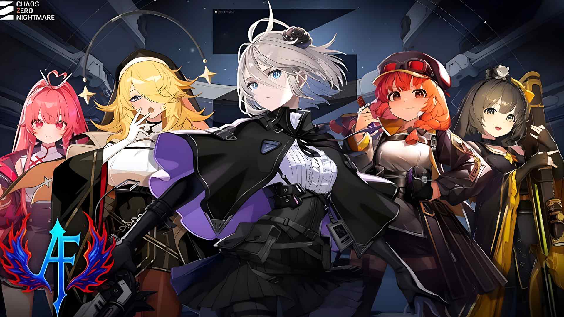 混沌零式噩梦五指挥官阵型桌面壁纸