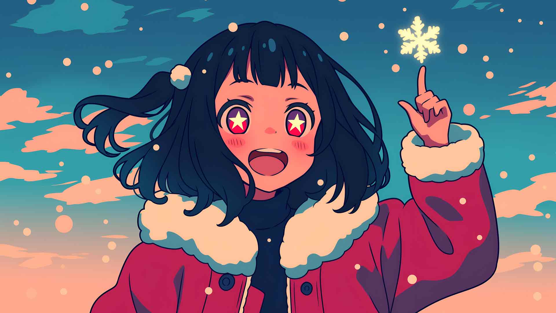 Oshi no Ko Ai 星光圣诞桌面壁纸
