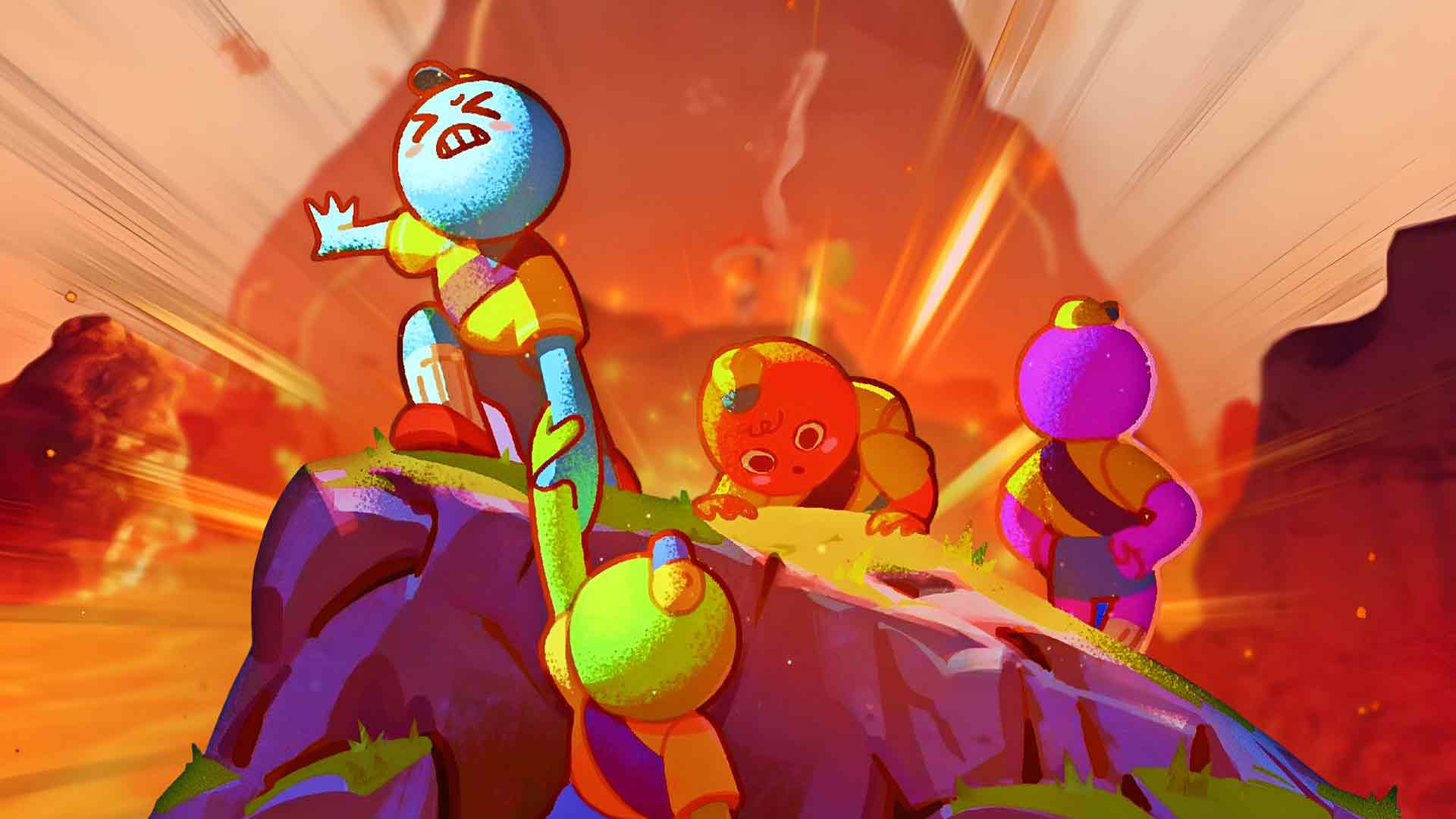 巅峰游戏团队合作攀登高峰桌面壁纸