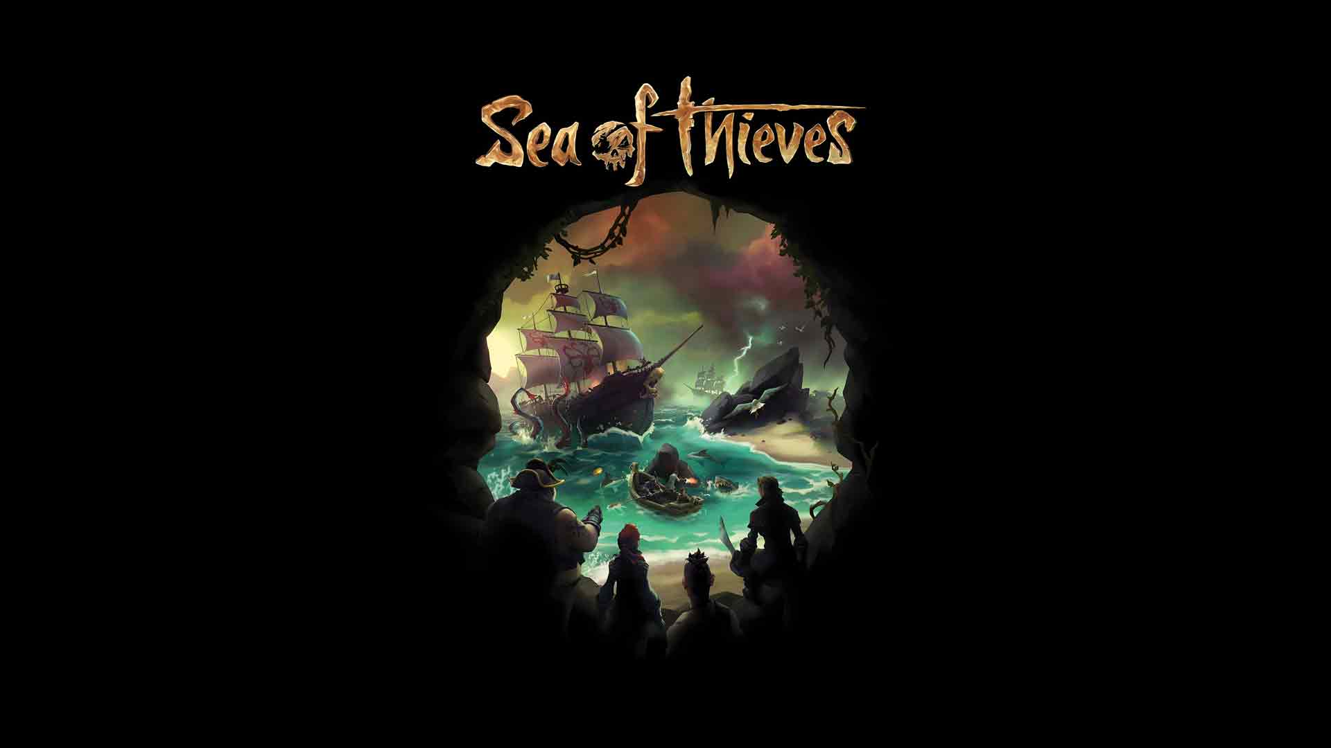 《盗贼之海》洞穴景观标题画面桌面壁纸