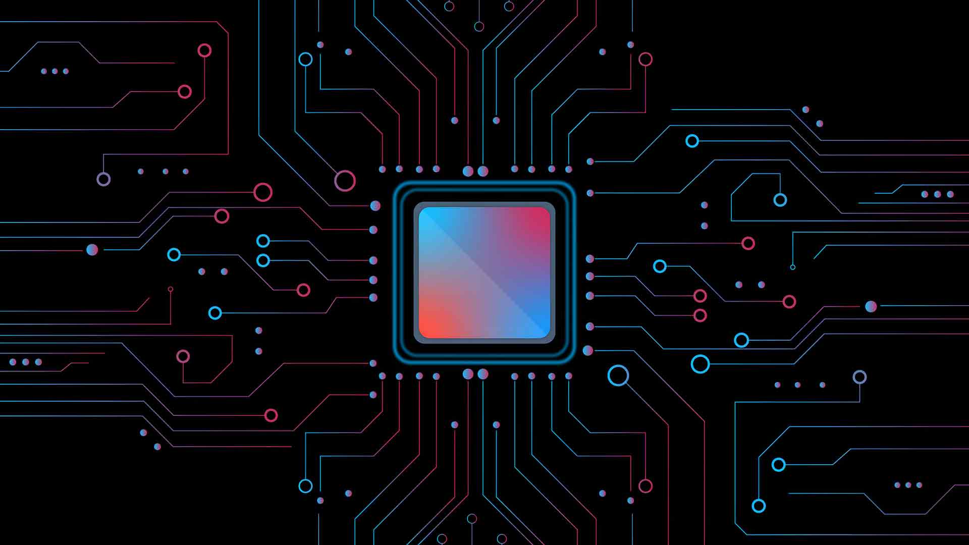 中央处理器电路板桌面壁纸