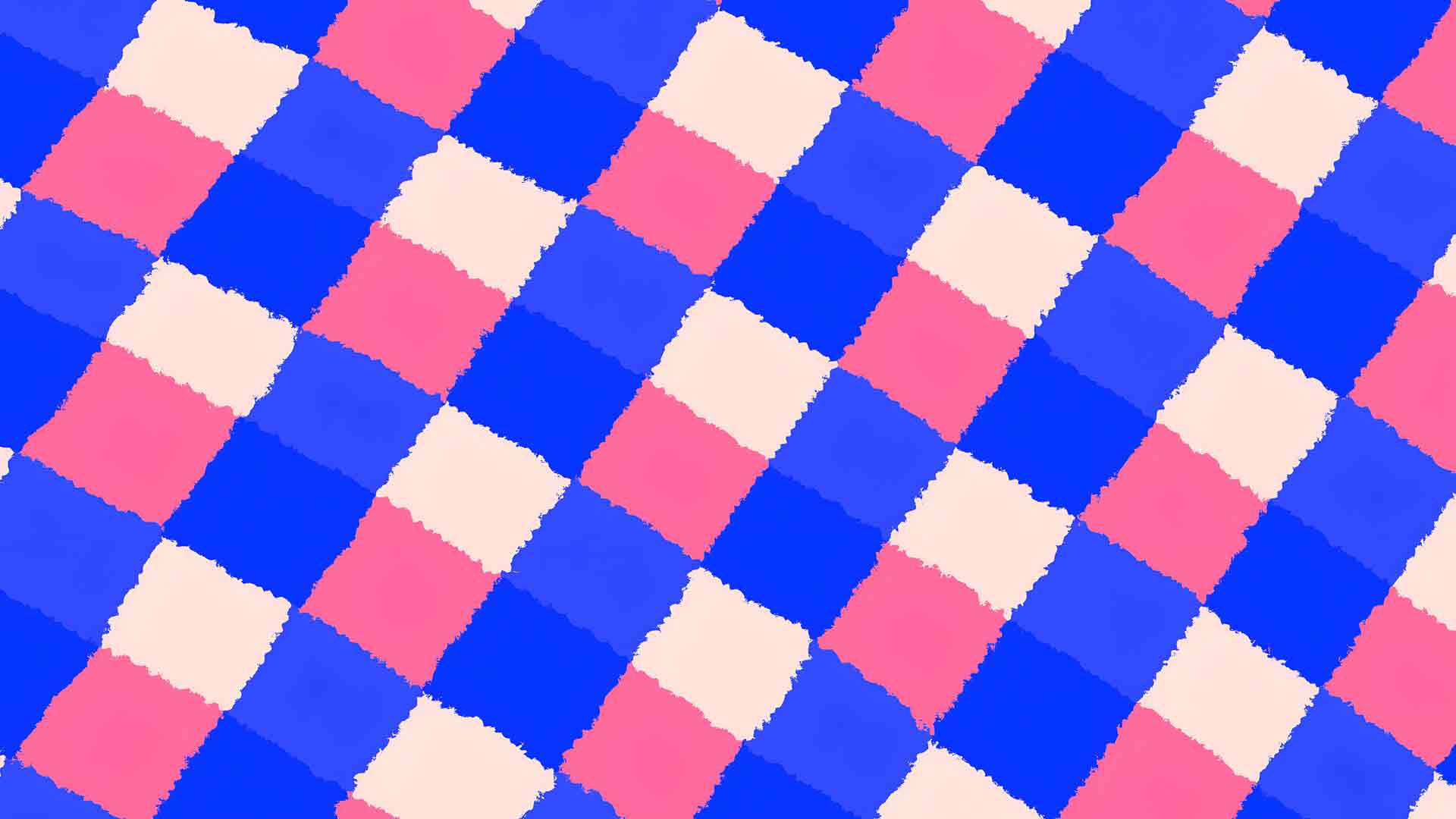 蓝粉色格子图案学院风桌面壁纸