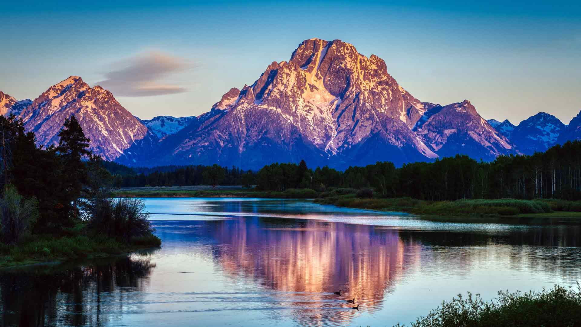 牛轭湾蛇河大提顿国家公园美国