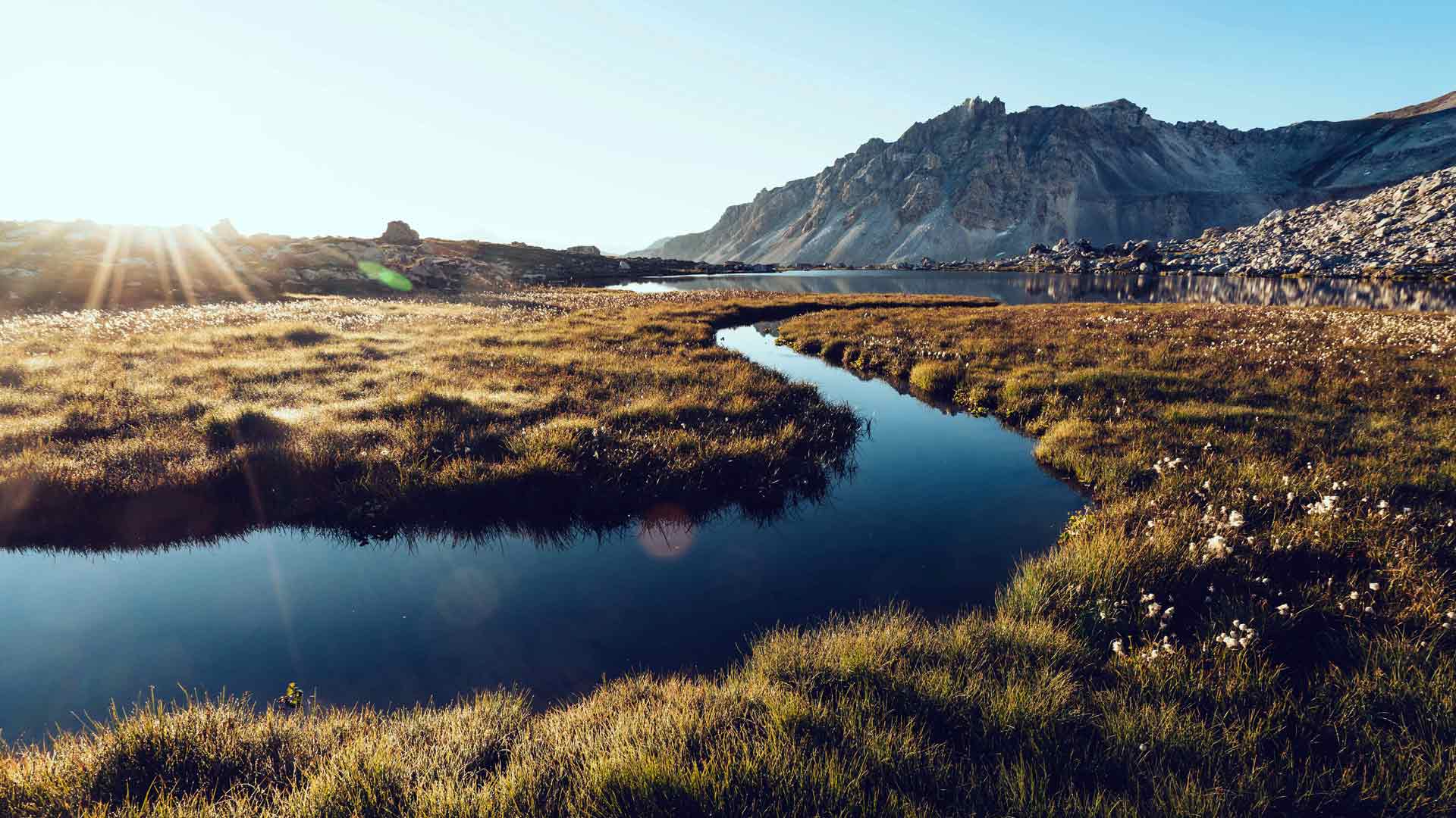 山脉 草原 湿地 河流