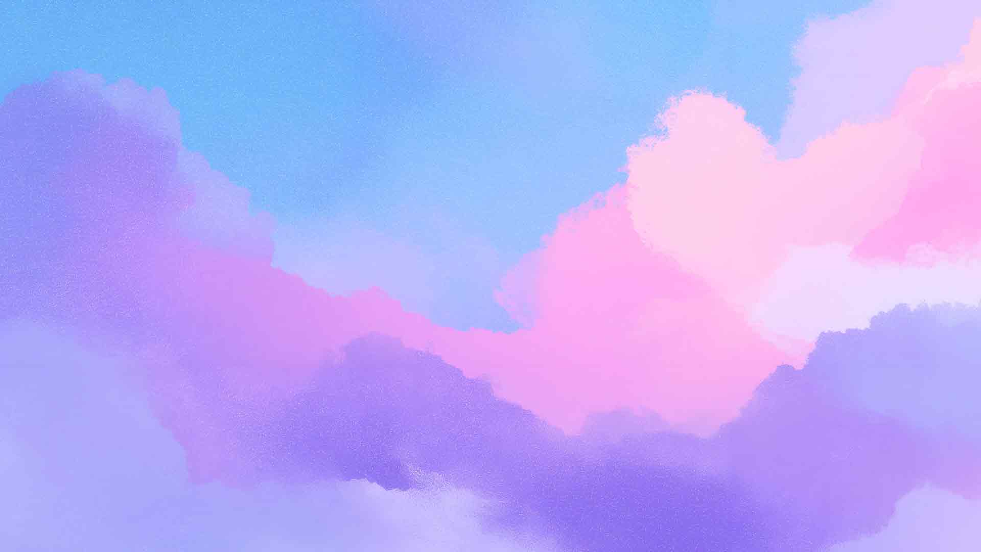 抽象水彩粉彩云流桌面壁纸