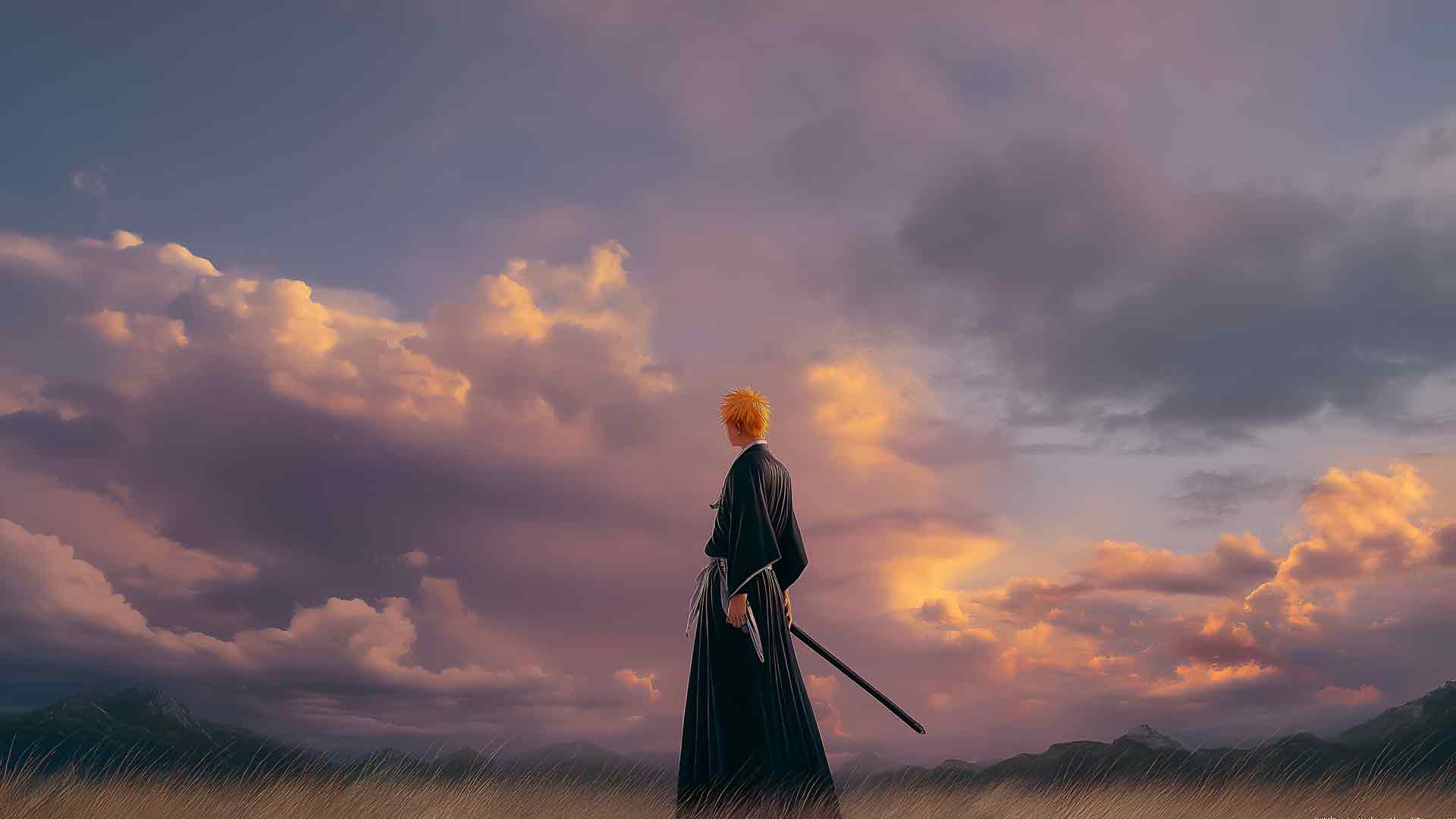 死神 黑崎一护 黑暗动漫桌面壁纸