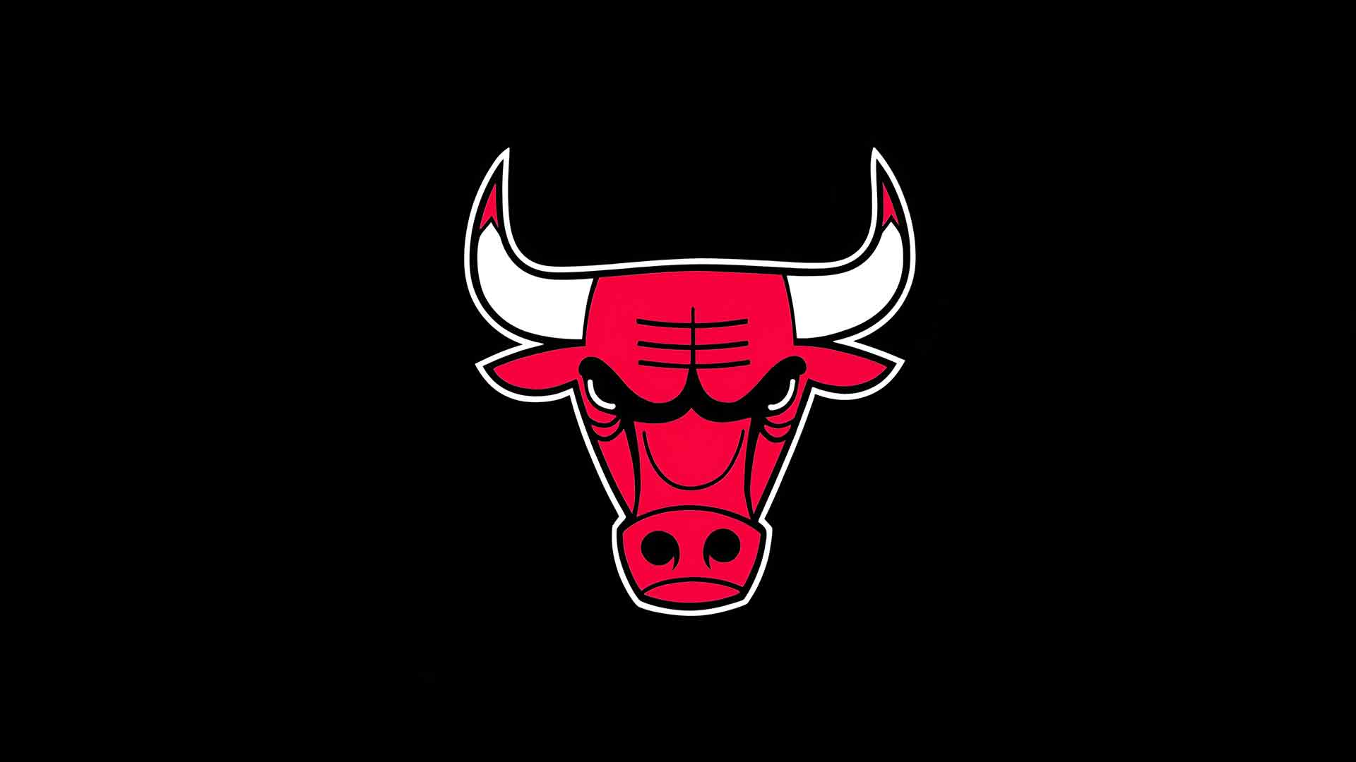 芝加哥公牛队黑色标志桌面壁纸