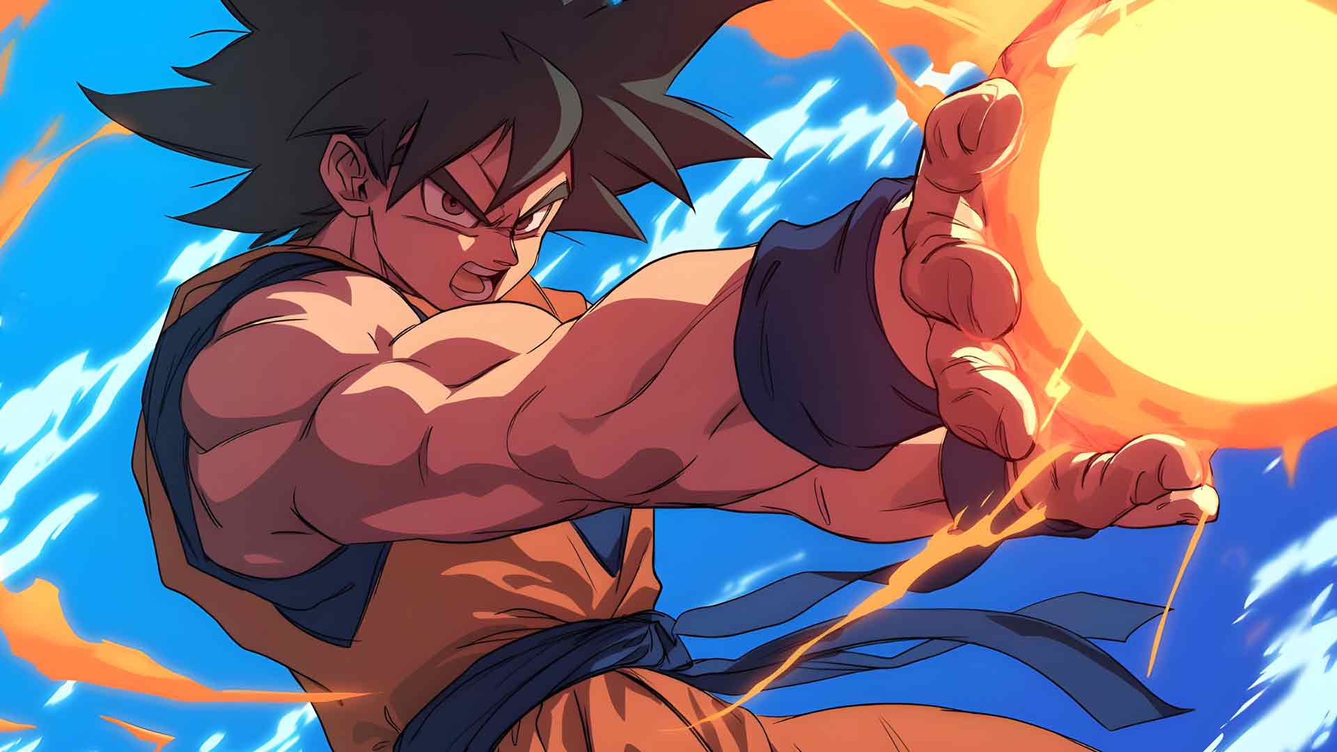 龙珠悟空龟派气功桌面壁纸