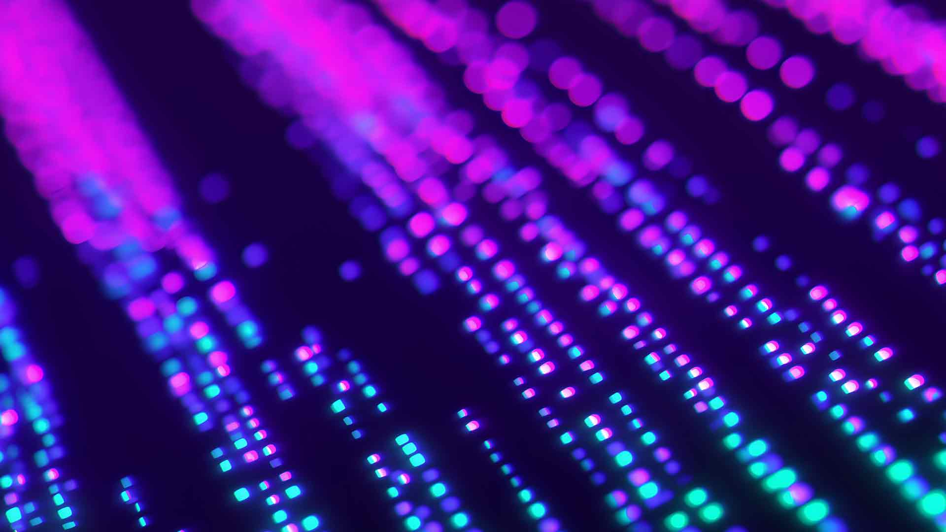 未来主义网络数据流散景桌面壁纸