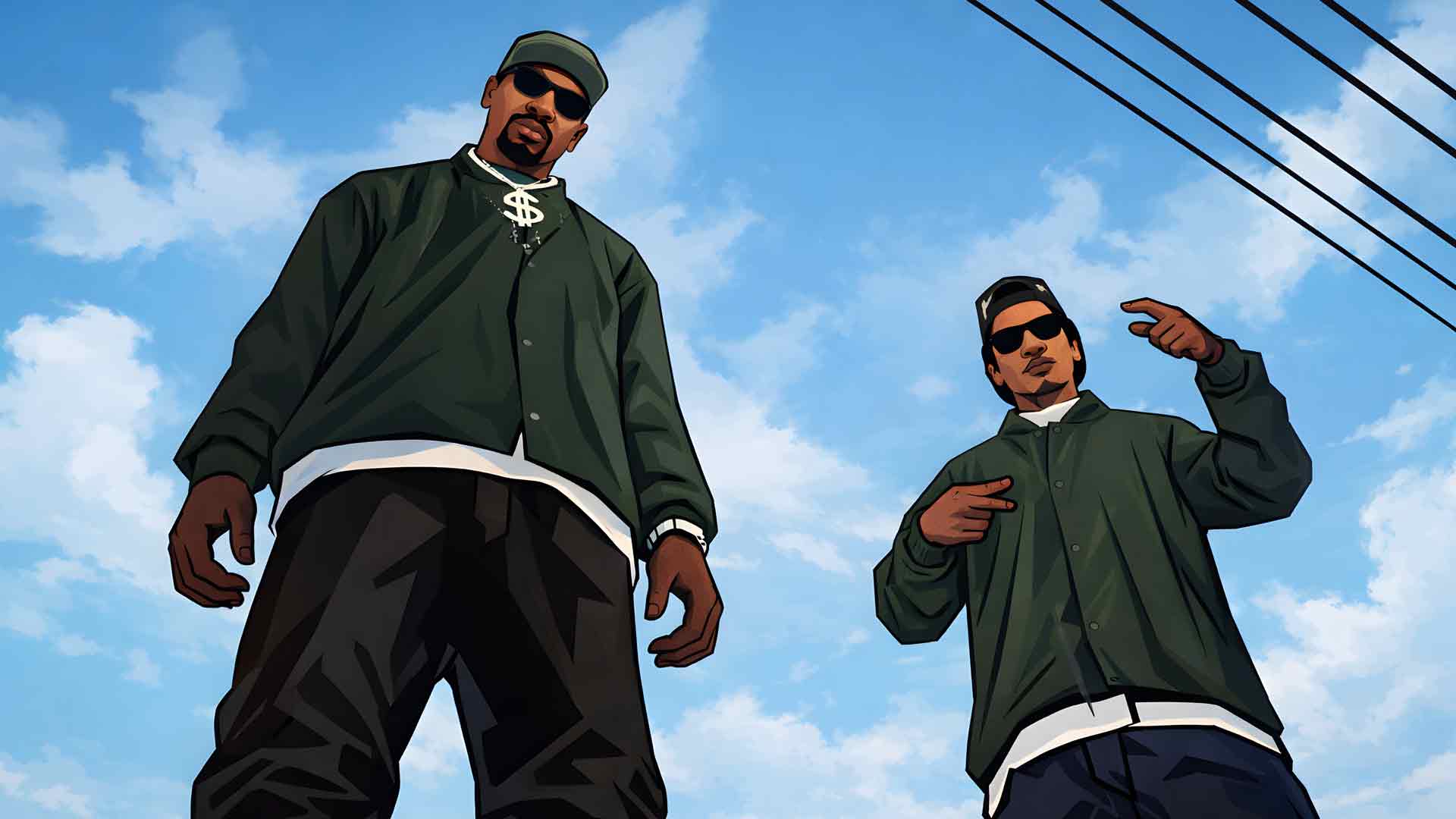 GTA圣安地列斯格罗夫街风格桌面壁纸