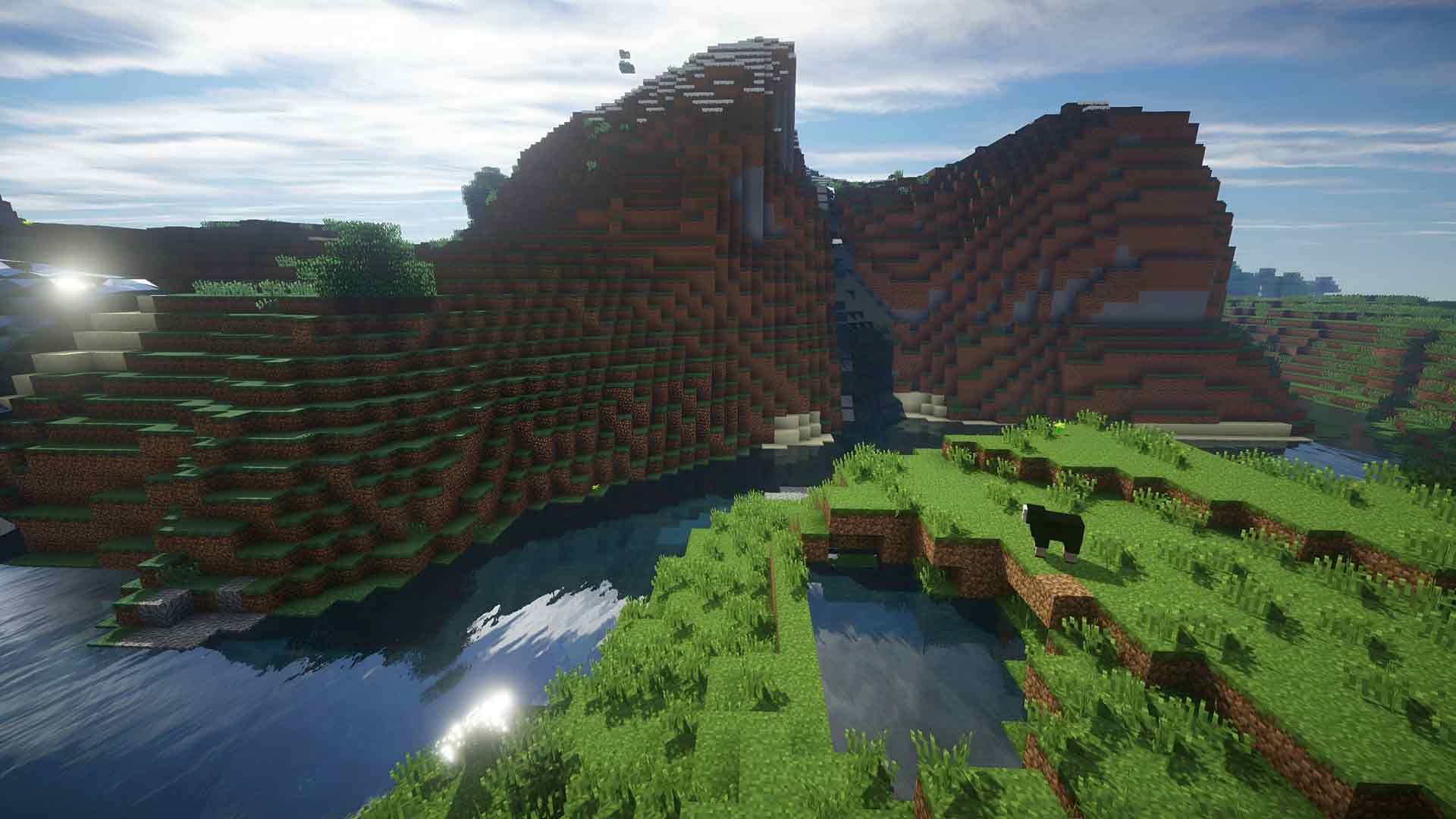 我的世界和平山谷与河流桌面壁纸