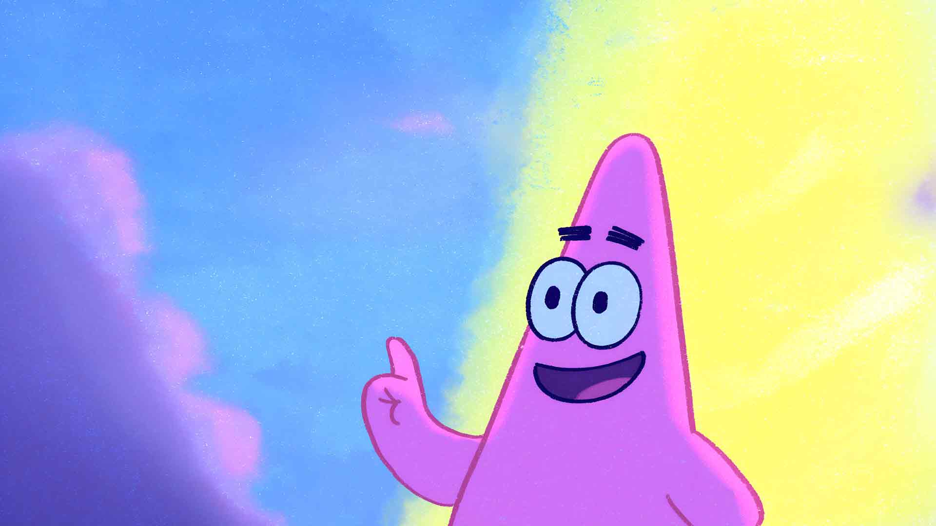 派大星粉彩卡通美学桌面壁纸