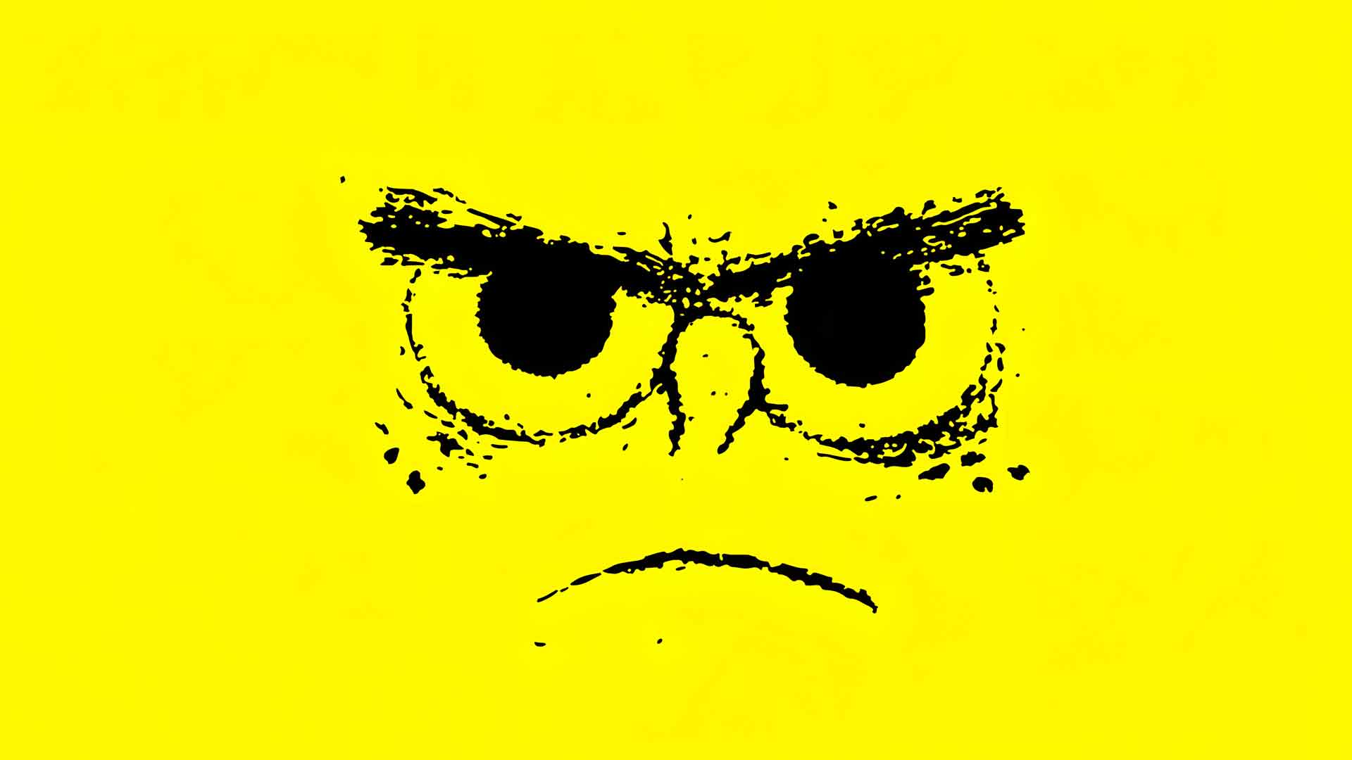 海绵宝宝愤怒眼神桌面壁纸