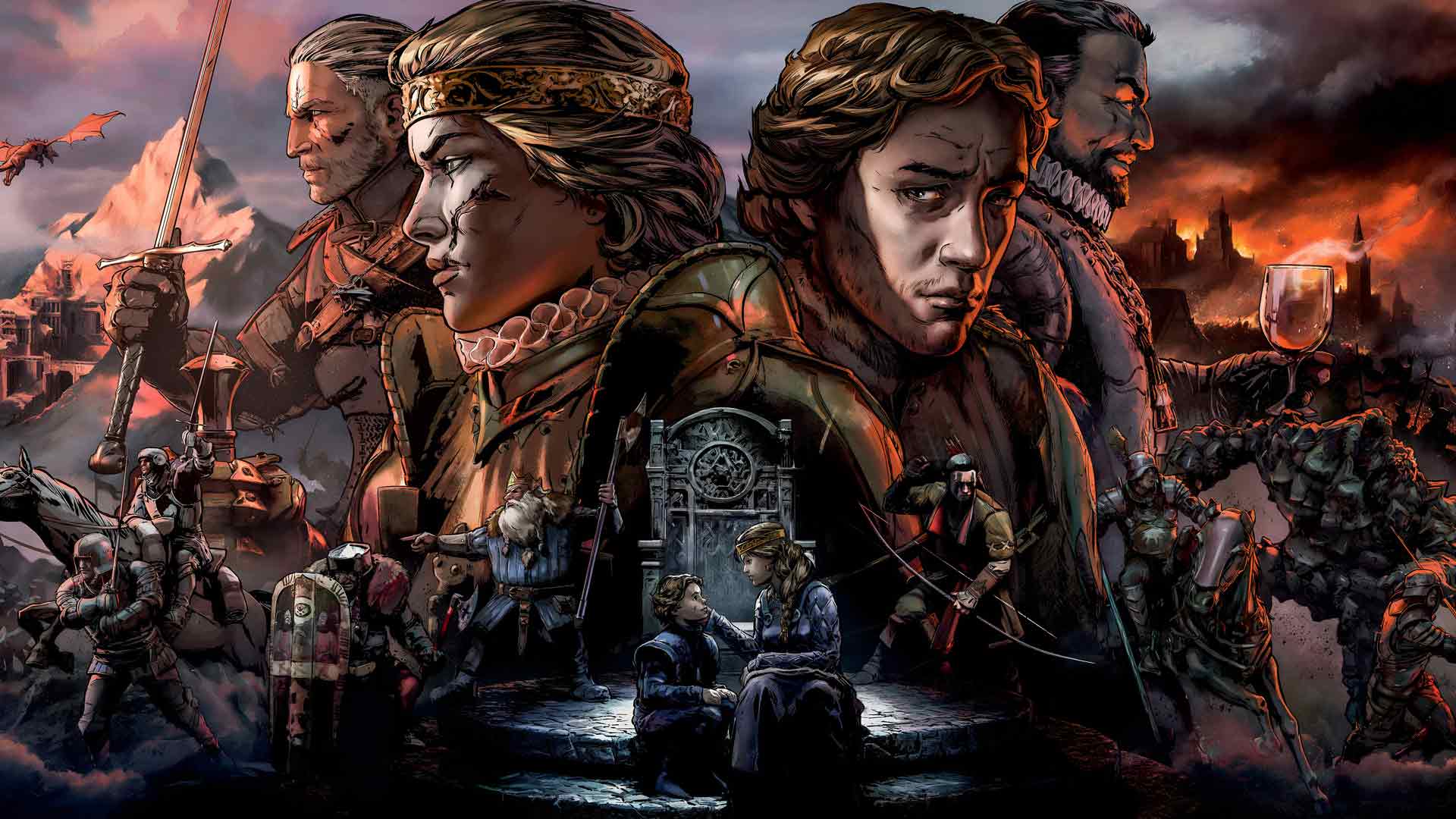 《巫师之王：王权的陨落》漫画艺术桌面壁纸