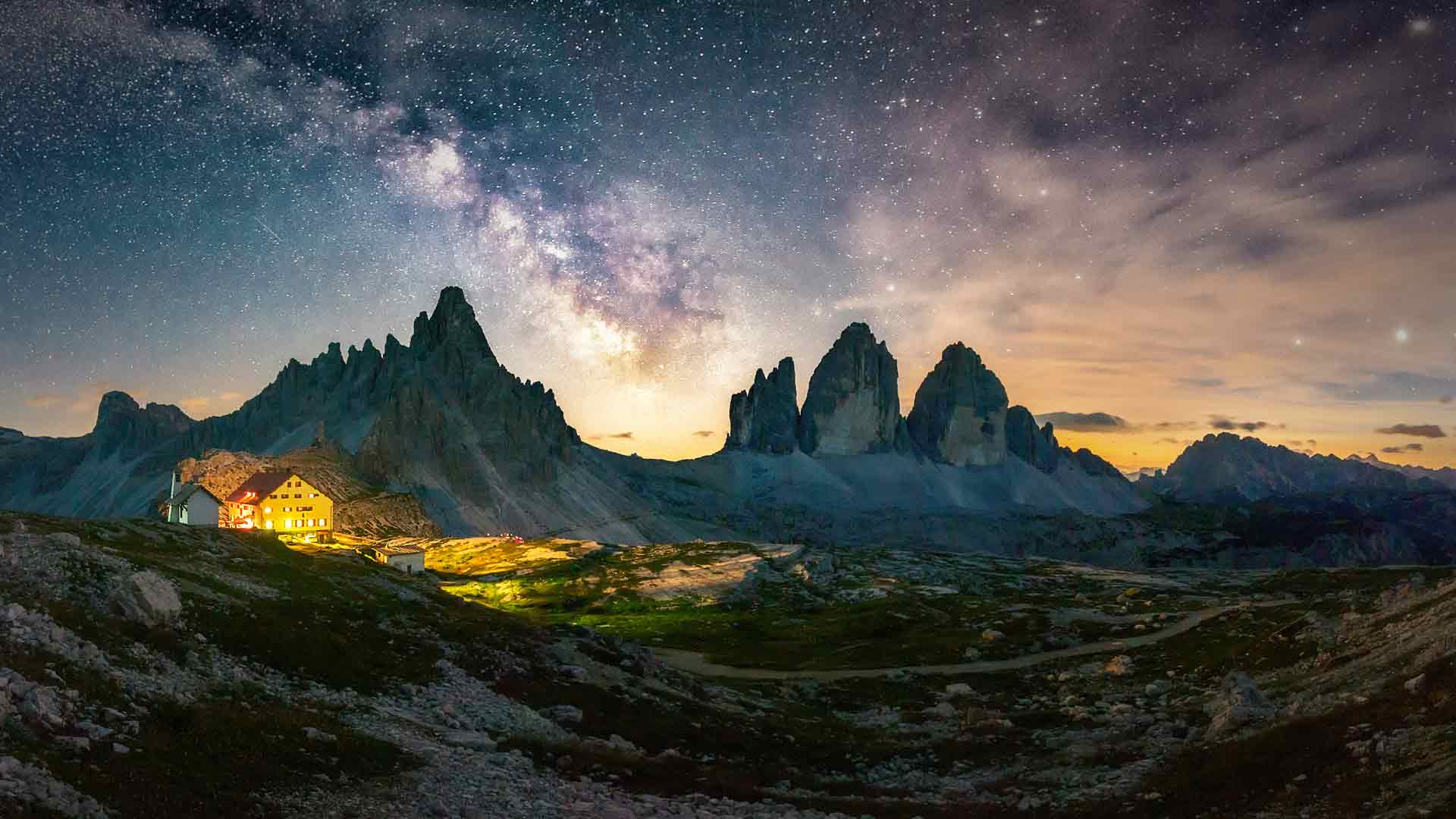 三峰自然公园，南蒂罗尔，意大利
