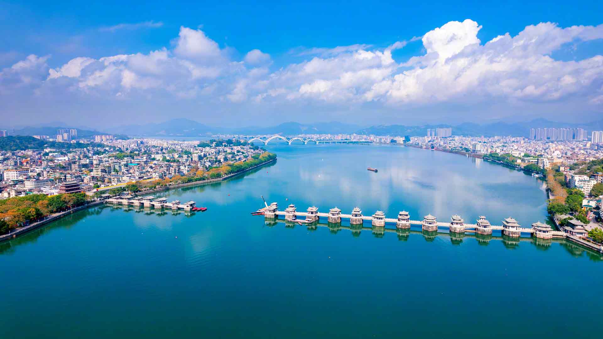 中国古城夏日江城摄影 5K