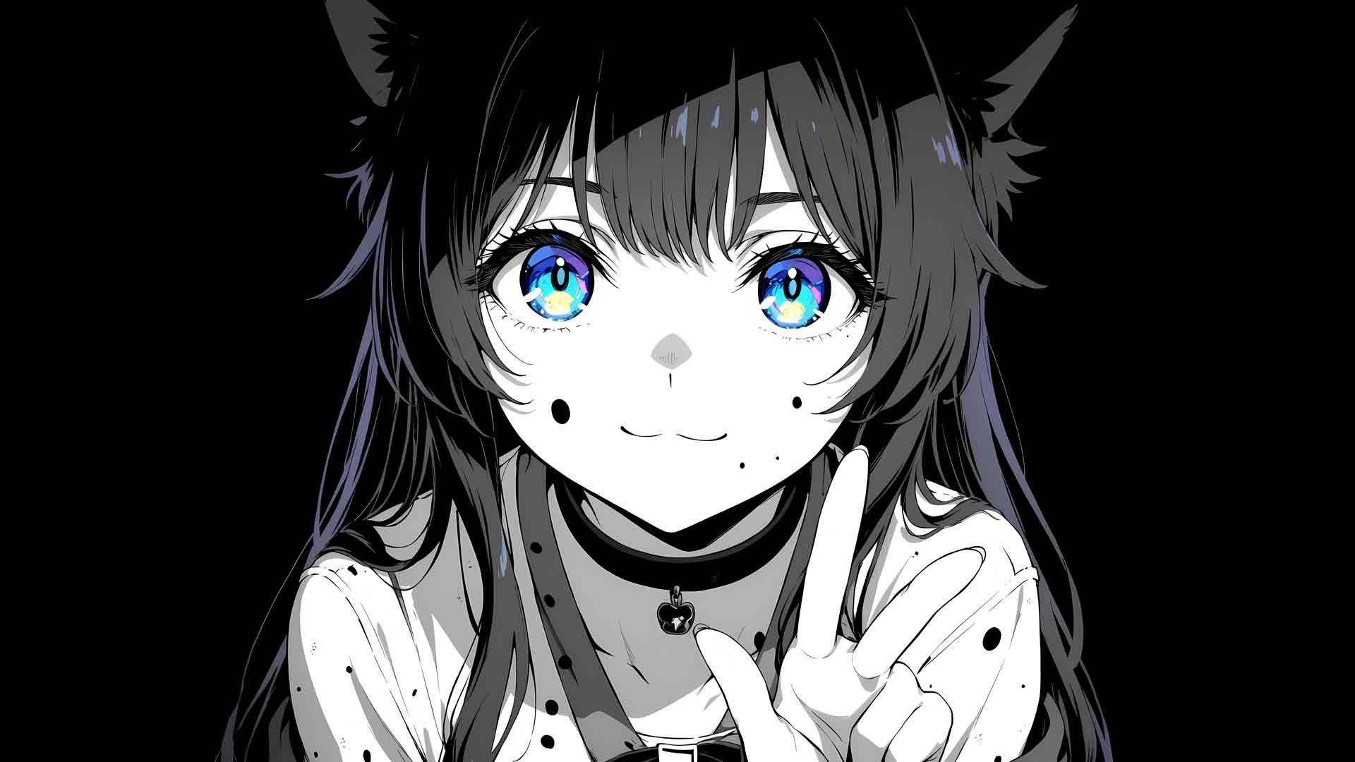 可爱猫女壁纸